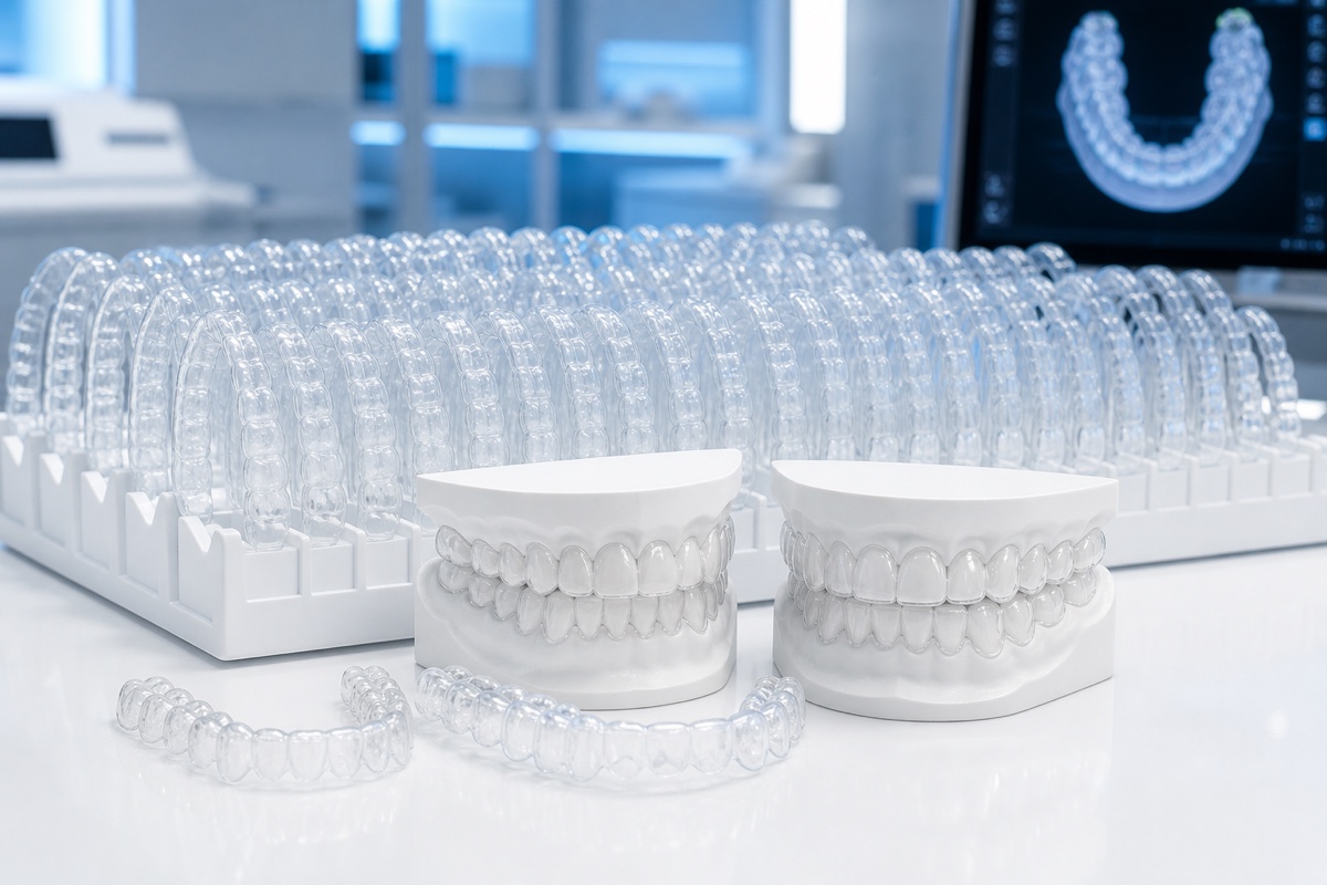 Comprehensive clear-aligner package with a full staged series
